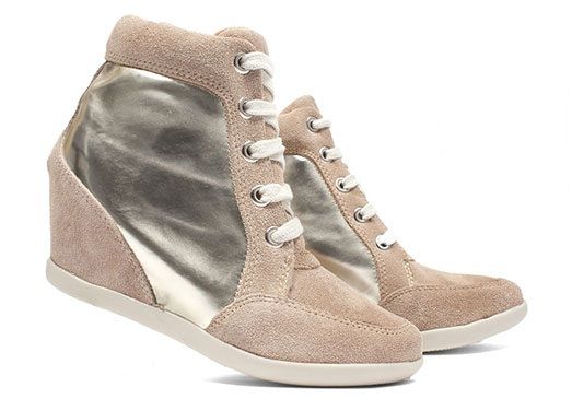 Sneakers M camurça rato ouro light